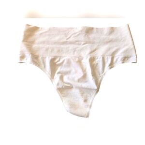 NWOT Jockey Cream High-Waisted Shaper Thong  Size XXL